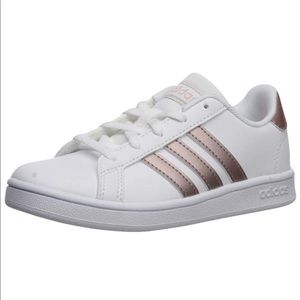 Adidas Grand Court Sneaker with Copper Stripe